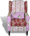 vidaXL Fauteuil met patchwork ontwerp stof