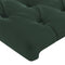 vidaXL - Hoofdborden - 2 - st - 100x7x78/88 - cm - fluweel - donkergroen