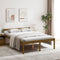 vidaXL - Seniorenbed - massief - grenenhout - honingbruin - 140x200 - cm