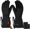 Saaf Comfort - Verwarmde Handschoenen - 3 standen - Water- en Windafstotend - Zwart - Maat S