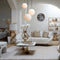 Light & Living Hanglamp Medina - Wit Glas - Ø30cm - Modern - Hanglampen Eetkamer, Slaapkamer, Woonkamer