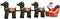 vidaXL - Kerstdecoratie - kerstman - en - rendieren - opblaasbaar - LED - 138 - cm