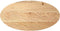 vidaXL - Tafelblad - 100x50x2 - cm - ovaal - massief - eikenhout