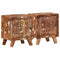 vidaXL - Nachtkastje - 2 - st - 40x32x46 - cm - massief - gerecycled - hout