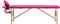 vidaXL - Massagetafel - inklapbaar - 2 - zones - hout - roze