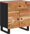 vidaXL - Nachtkastje - 50x33x60 - cm - massief - acaciahout - en - bewerkt - hout