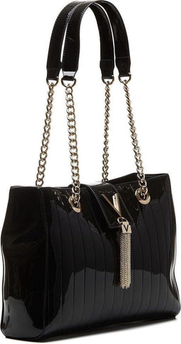 Valentino Bongo - Schoudertas - PU-leer met V logo en tassel - Zwart
