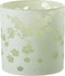 J-Line windlicht Bloemen - glas - groen - large