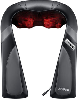 RENPHO U-Neck Go Shiatsu Massager - Verwarmingsfunctie - Zwart