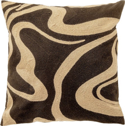 Dutch Decor ROXY - Kussenhoes 45x45 cm - Military Olive - groen met wit - met rits - zonder binnenkussen