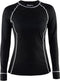 Craft Active - Tops Thermoset Dames - Slim fit lange mouwen - Zwart - Roze