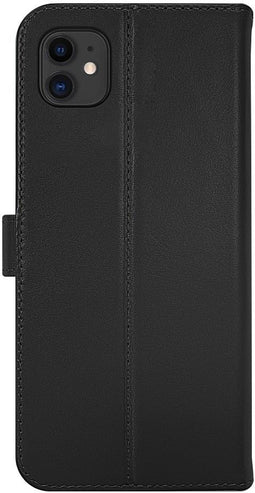 Valenta iPhone 12 mini - Flip cover - Handgemaakt - Zwart