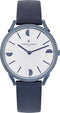 Pierre Cardin Pigalle Half Moon CPI.2009 Horloge - Leer - Blauw - Ø 40 mm