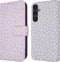 iMoshion Hoesje Geschikt voor Samsung Galaxy S23 FE Hoesje Met Pasjeshouder - iMoshion Design Bookcase smartphone - Paars / White Daisy