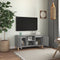 vidaXL - Tv-meubel - met - houten - poten - 103,5x35x50 - cm - grijs - sonoma - eiken