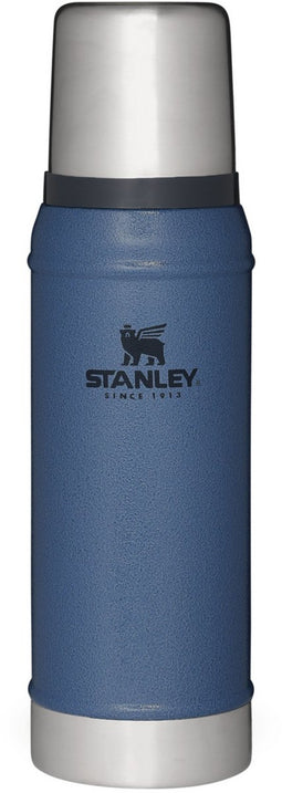 Stanley Classic Legendary Bottle 0,75L | Hammertone Lake | Thermosfles houdt 20 uur warm of koud | Vaatwasserbestendig | Roestvrijstalen Thermoskan | Lekvrij | BPA-Vrij
