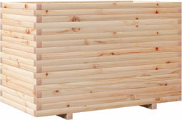 vidaXL - Plantenbak - 110x60x72 - cm - massief - grenenhout