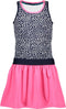 B.Nosy Jurk - Mouwloos - Gestipt bovenlijfje - dots space blue - Maat 110