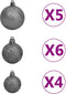 vidaXL - Kunstkerstboom - 150 - LED's - kerstballen - en - sneeuw - 150 - cm