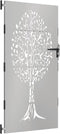 vidaXL - Poort - 85x175 - cm - boomontwerp - cortenstaal