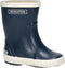 Bergstein Rainboot - Regenlaarzen Unisex Junior - Handgemaakt natuurrubber - Donkerblauw - Maat 33