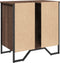 vidaXL - Wastafelkast - 60x35x60 - cm - bewerkt - hout - bruin - eikenkleurig
