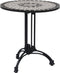 vidaXL Bistrotafelpoot Ø60x72 cm gietaluminium zwart