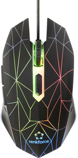 Renkforce RF-GM-120 - Gaming-muis - 6 knoppen - 3600 dpi - Draad - Optisch