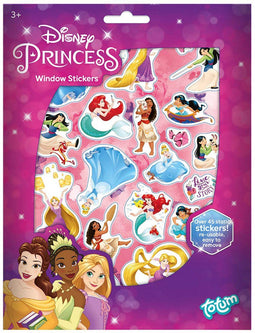 Totum Disney Princess - Raamstickers - Verplaatsbaar en herbruikbaar - (4 stuks)