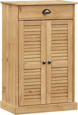 vidaXL - Schoenenkast - VIGO - 60x35x96 - cm - massief - grenenhout
