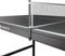 Juskys Mini Tafeltennistafel Flexi - Opklapbaar - Compact - Zwart / Zilver - 152 x 71 x 71 cm