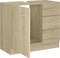 vidaXL - Wastafelkast - 63x30x54 - cm - bewerkt - hout - sonoma - eikenkleurig