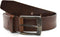 4 cm bruine riem - Riemmaat 105 - totale lengte riem 120 cm - rundleer - Heren riem / dames riem - bruine jeansriem met zwarte gesp