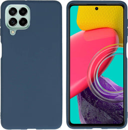 iMoshion Hoesje Geschikt voor Samsung Galaxy M53 Hoesje Siliconen - iMoshion Color Backcover - Donkerblauw