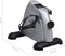 vidaXL - Mini - Hometrainer - met - plastic - vliegwiel - (zilver)