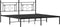 vidaXL - Bedframe - met - hoofdbord - metaal - zwart - 180x200 - cm