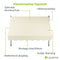 Juskys Zonneluifel - 250 x 120 cm - Waterafstotend en UV-Bestendig - Beige