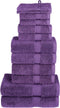 vidaXL - 12-delige - Handdoekenset - SOLUND - 600 - g/m² - paars