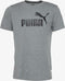 PUMA ESS Logo Tee - Regular fit - Rib crew neck - Medium Gray Heather - Maat S