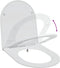 vidaXL - Snelle - Afneembare - WC-zitting - met - Zachte - Sluiting - Duroplast - Wit