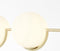 Brilliant Glint - Hanglamp 4-vlams D45 E14 40W - Hout/messing glas/metaal (niet inbegrepen)