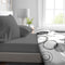 Hoeslaken - HOME LINGE PASSION - HP71766 - 140 x 190 cm + muts 30 cm - Microvezel - 82 g - Antracietgrijs