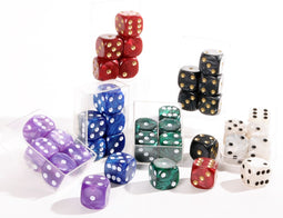 Dobbelst 6 in pl.ds.kleur gemarmerd VE6