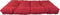 vidaXL - Palletkussens - 3 - st - stof - rood