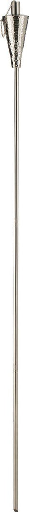 J-Line fakkel Conisch - staal - zilver