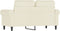 vidaXL - Tweezitsbank - 120 - cm - fluweel - crèmekleurig