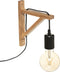 Atmosphera Wandlamp Wild - Hout - H22.5 cm - Lamp voor aan een wand - EXCL lamp