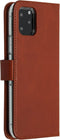 Selencia iPhone 11 Pro - Echt Lederen Bookcase - 3 Pashouders - Lichtbruin