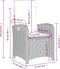 vidaXL - Tuinstoel - verstelbaar - met - kussens - poly - rattan - beige
