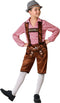 Tiroler Kostuum Kind Bruin/Rood - 3-4 jaar / 98-115cm